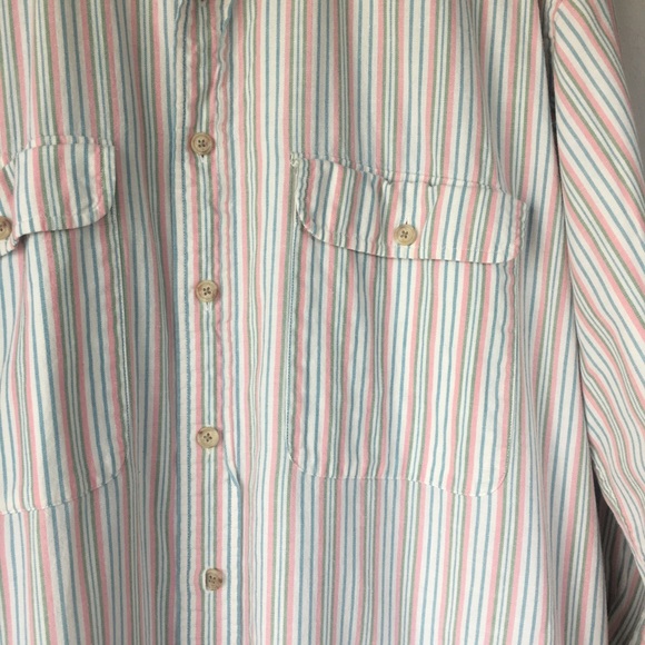 BANANA REPUBLIC Vintage Men’s Striped Button Up M - Picture 5 of 8